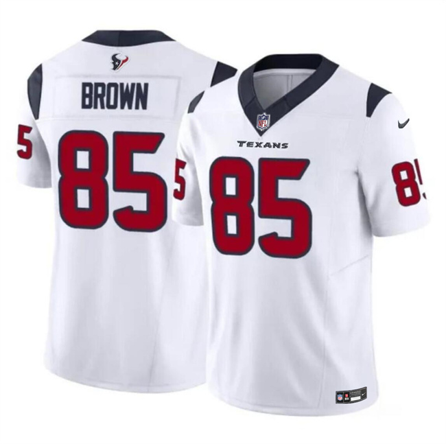 Men's Houston Texans #85 Noah Brown White 2023 F.U.S.E Vapor Untouchable Stitched Football Jersey Men's Houston Texans #85 Noah Brown White 2023 F.U.S.E Vapor Untouchable Stitched Football Jersey