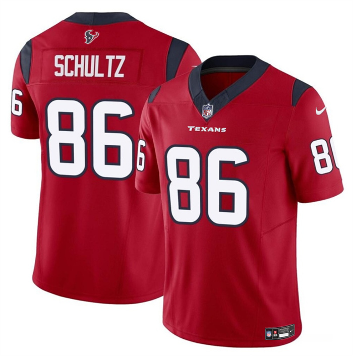 Men's Houston Texans #86 Dalton Schultz Red 2023 F.U.S.E Vapor Untouchable Stitched Football Jersey Men's Houston Texans #86 Dalton Schultz Red 2023 F.U.S.E Vapor Untouchable Stitched Football Jersey