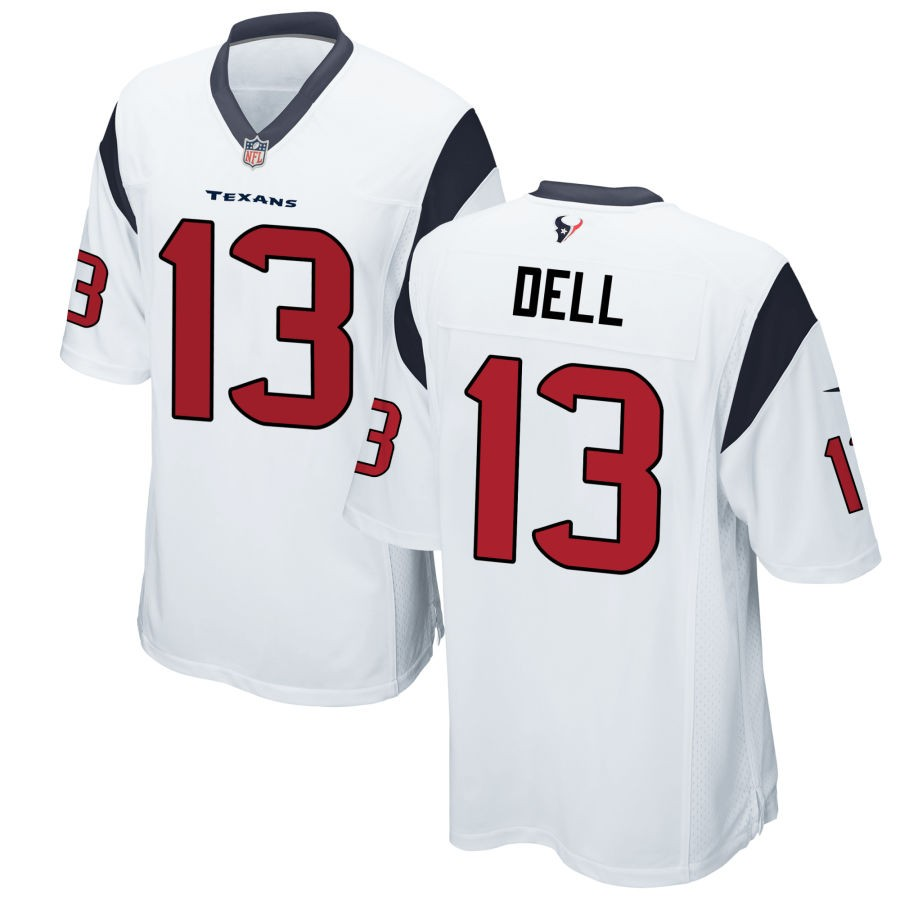 Men's Houston Texans #Tank Dell White Stitched Game Jersey (1) Men's Houston Texans #Tank Dell White Stitched Game Jersey (1)
