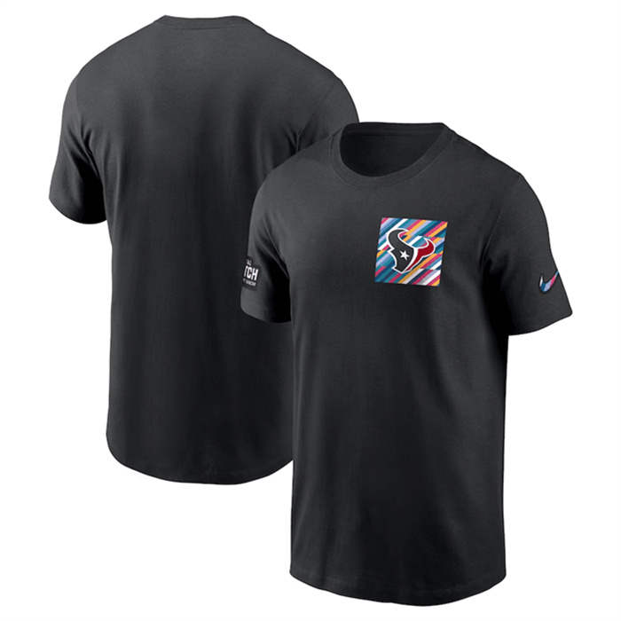 Men's Houston Texans Black 2023 Crucial Catch Sideline Tri-Blend T-Shirt Men's Houston Texans Black 2023 Crucial Catch Sideline Tri-Blend T-Shirt
