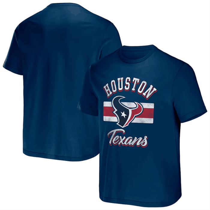 Men's Houston Texans Navy X Darius Rucker Collection Stripe T-Shirt Men's Houston Texans Navy X Darius Rucker Collection Stripe T-Shirt