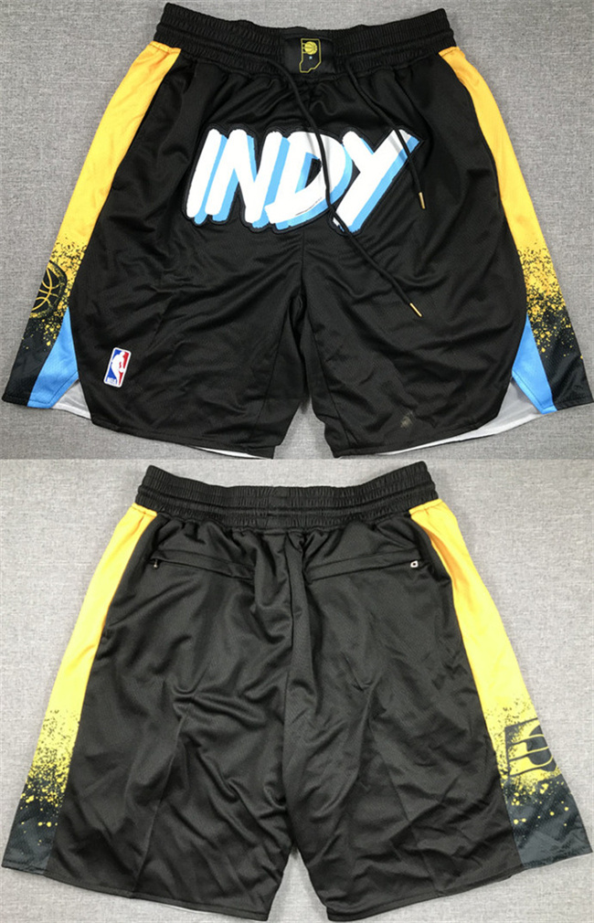 Men's Indiana Pacers Black City Edition Shorts (Run Small) Men's Indiana Pacers Black City Edition Shorts (Run Small)