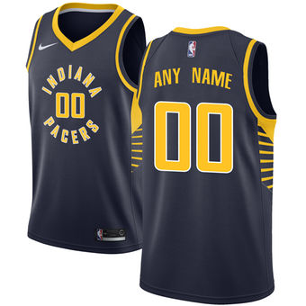 Men's Indiana Pacers Navy Custom Jersey Men's Indiana Pacers Navy Custom Jersey