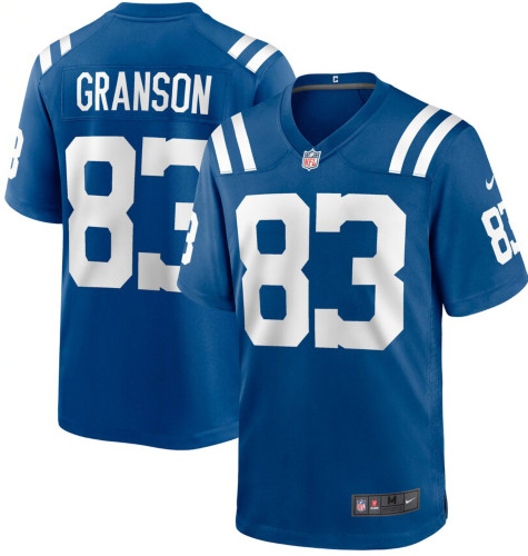 Men's Indianapolis #83 Colts Kylen Granson Blue Limited Jersey Men's Indianapolis #83 Colts Kylen Granson Blue Limited Jersey