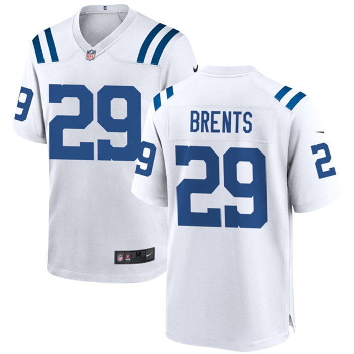 Men's Indianapolis Colts #29 JuJu Brents White Stitched Football Game Jersey Men's Indianapolis Colts #29 JuJu Brents White Stitched Football Game Jersey