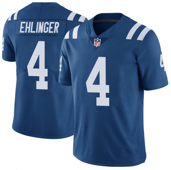Men's Indianapolis Colts #4 Sam Ehlinger Blue Vapor Untouchable Stitched Jersey Men's Indianapolis Colts #4 Sam Ehlinger Blue Vapor Untouchable Stitched Jersey