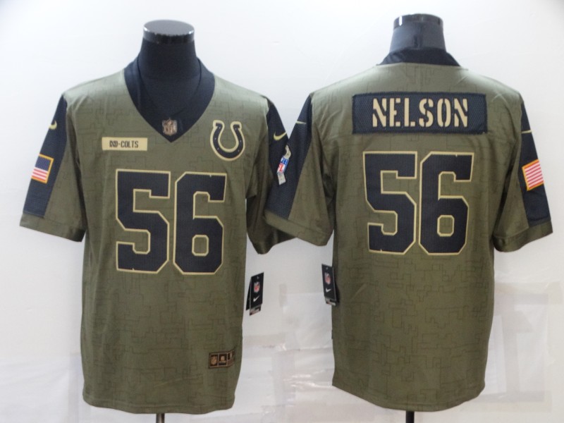 Men's Indianapolis Colts #56 Quenton Nelson Nike Olive 2021 Salute To Service Limited Player Jersey Men's Indianapolis Colts #56 Quenton Nelson Nike Olive 2021 Salute To Service Limited Player Jersey
