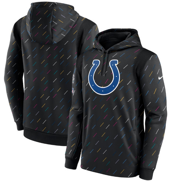Men's Indianapolis Colts 2021 Charcoal Crucial Catch Therma Pullover Hoodie Men's Indianapolis Colts 2021 Charcoal Crucial Catch Therma Pullover Hoodie