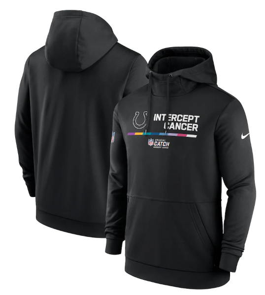 Men's Indianapolis Colts 2022 Black Crucial Catch Therma Performance Pullover Hoodie Men's Indianapolis Colts 2022 Black Crucial Catch Therma Performance Pullover Hoodie