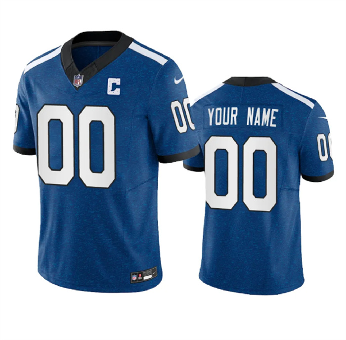 Men's Indianapolis Colts Active Player Custom Royal 2023 F.U.S.E. Indiana Nights Limited Stitched Football Jersey Men's Indianapolis Colts Active Player Custom Royal 2023 F.U.S.E. Indiana Nights Limited Stitched Football Jersey