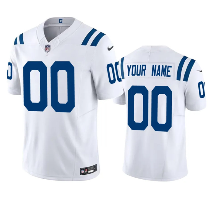 Men's Indianapolis Colts Active Player Custom White 2023 F.U.S.E Vapor Untouchable Stitched Football Jersey Men's Indianapolis Colts Active Player Custom White 2023 F.U.S.E Vapor Untouchable Stitched Football Jersey