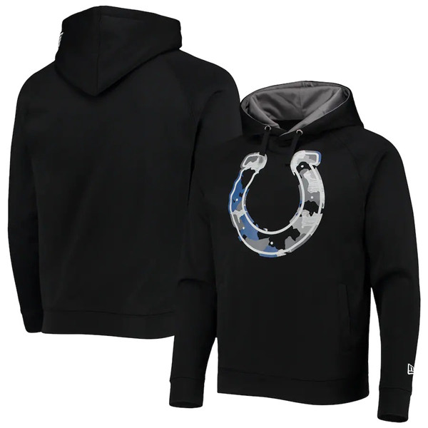 Men's Indianapolis Colts Black Pullover Hoodie Men's Indianapolis Colts Black Pullover Hoodie