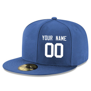 Men's Indianapolis Colts Blue Color Snapback Custom Hat (Stitched any name&number) Men's Indianapolis Colts Blue Color Snapback Custom Hat (Stitched any name&number)