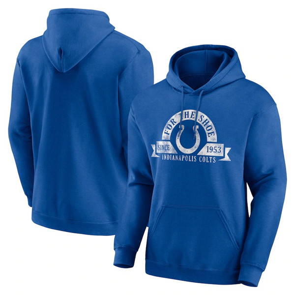 Men's Indianapolis Colts Blue Pullover Hoodie Men's Indianapolis Colts Blue Pullover Hoodie