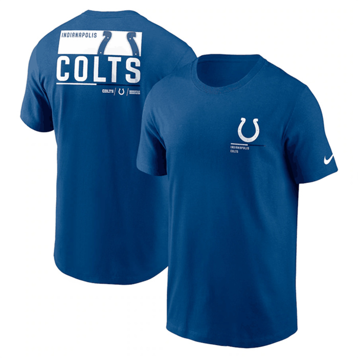 Men's Indianapolis Colts Blue Team Incline T-Shirt Men's Indianapolis Colts Blue Team Incline T-Shirt
