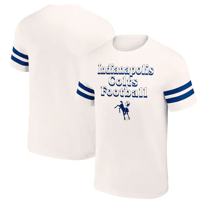 Men's Indianapolis Colts Cream X Darius Rucker Collection Vintage T-Shirt Men's Indianapolis Colts Cream X Darius Rucker Collection Vintage T-Shirt