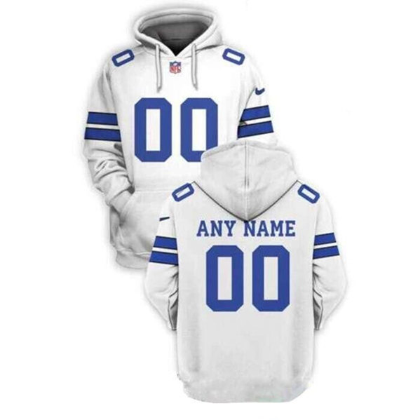 Men's Indianapolis Colts Customized White Pullover Hoodie Men's Indianapolis Colts Customized White Pullover Hoodie