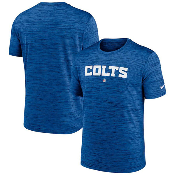 Men's Indianapolis Colts Royal Velocity Performance T-Shirt Men's Indianapolis Colts Royal Velocity Performance T-Shirt