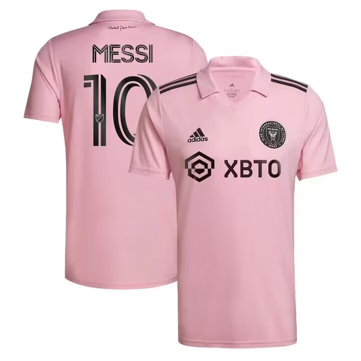 Men's Inter Miami CF #10 Lionel Messi Pink Soccer Jersey Men's Inter Miami CF #10 Lionel Messi Pink Soccer Jersey