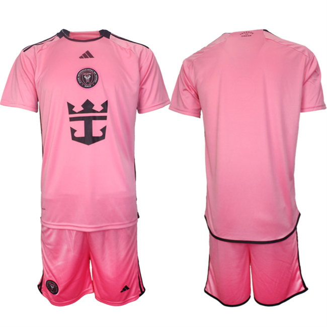 Men's Inter Miami CF Blank 2024-25 Pink Home Soccer Jersey Suit Men's Inter Miami CF Blank 2024-25 Pink Home Soccer Jersey Suit