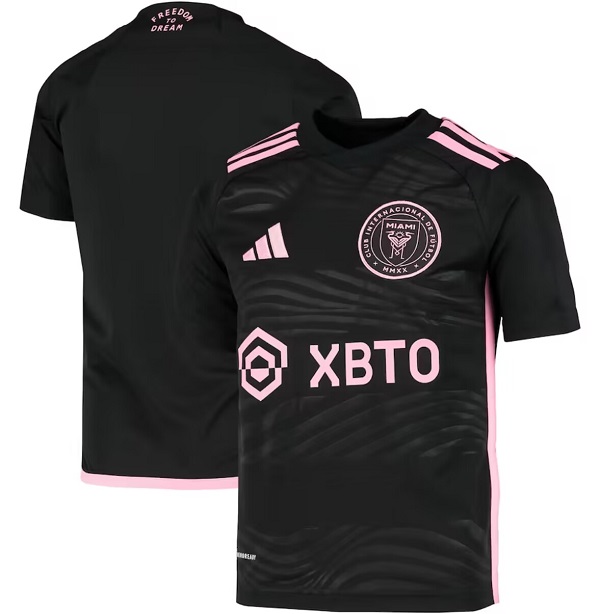 Men's Inter Miami CF Custom Black Soccer Jersey Men's Inter Miami CF Custom Black Soccer Jersey