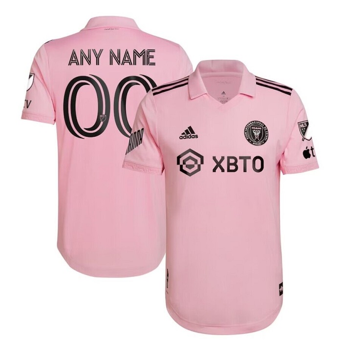 Men's Inter Miami CF Custom Pink Soccer Jersey Men's Inter Miami CF Custom Pink Soccer Jersey