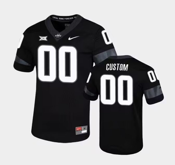 Men's Iowa State Cyclones Active Player Custom Black Stitched Game Jersey Men's Iowa State Cyclones Active Player Custom Black Stitched Game Jersey