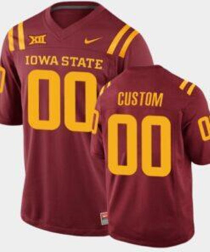 Men's Iowa State Cyclones Active Player Custom Stitched Game Jersey Men's Iowa State Cyclones Active Player Custom Stitched Game Jersey
