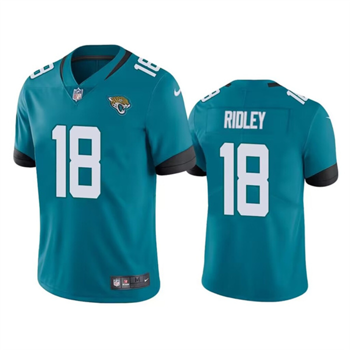 Men's Jacksonville Jaguars #18 Calvin Ridley Teal Vapor Untouchable Limited Stitched Jersey Men's Jacksonville Jaguars #18 Calvin Ridley Teal Vapor Untouchable Limited Stitched Jersey