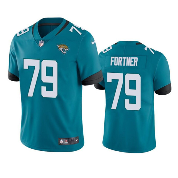 Men's Jacksonville Jaguars #79 Luke Fortner Teal Vapor Untouchable Limited Stitched Jersey Men's Jacksonville Jaguars #79 Luke Fortner Teal Vapor Untouchable Limited Stitched Jersey