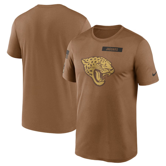 Men's Jacksonville Jaguars 2023 Brown Salute To Service Legend Performance T-Shirt Men's Jacksonville Jaguars 2023 Brown Salute To Service Legend Performance T-Shirt