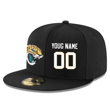 Men's Jacksonville Jaguars Black Color Snapback Custom Hat (Stitched any name&number) Men's Jacksonville Jaguars Black Color Snapback Custom Hat (Stitched any name&number)