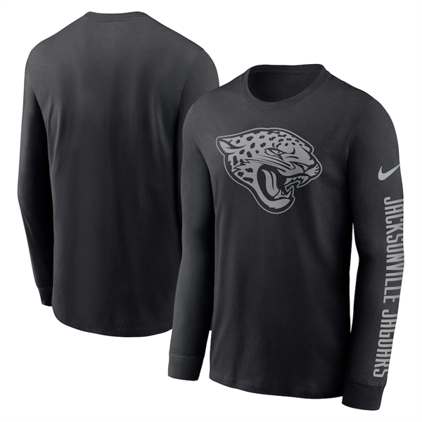 Men's Jacksonville Jaguars Black Long Sleeve T-Shirt Men's Jacksonville Jaguars Black Long Sleeve T-Shirt