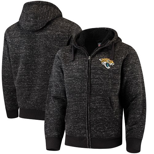 Men's Jacksonville Jaguars G-III Sports by Carl Banks Heathered Black Discovery Sherpa Full-Zip Jacket Men's Jacksonville Jaguars G-III Sports by Carl Banks Heathered Black Discovery Sherpa Full-Zip Jacket