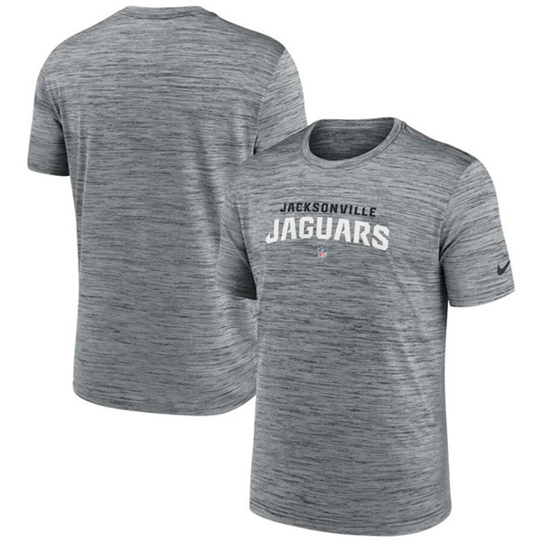 Men's Jacksonville Jaguars Gray Velocity Performance T-Shirt Men's Jacksonville Jaguars Gray Velocity Performance T-Shirt