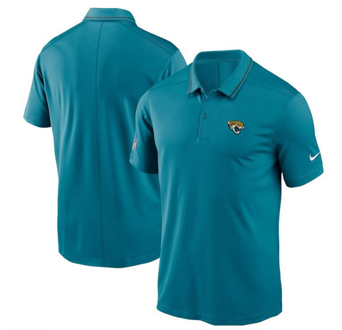 Men's Jacksonville Jaguars Teal Sideline Victory Performance Polo Men's Jacksonville Jaguars Teal Sideline Victory Performance Polo