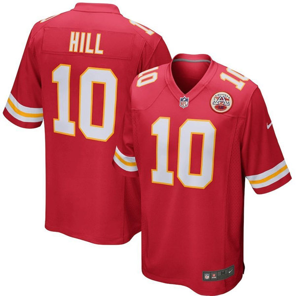 Men's Kansas City Chiefs #10 Tyreek Hill Red Stitched Game Jersey Men's Kansas City Chiefs #10 Tyreek Hill Red Stitched Game Jersey