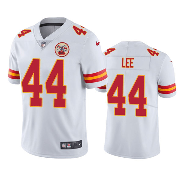 Men's Kansas City Chiefs #44 Elijah Lee White Vapor Untouchable Limited Stitched Football Jersey Men's Kansas City Chiefs #44 Elijah Lee White Vapor Untouchable Limited Stitched Football Jersey