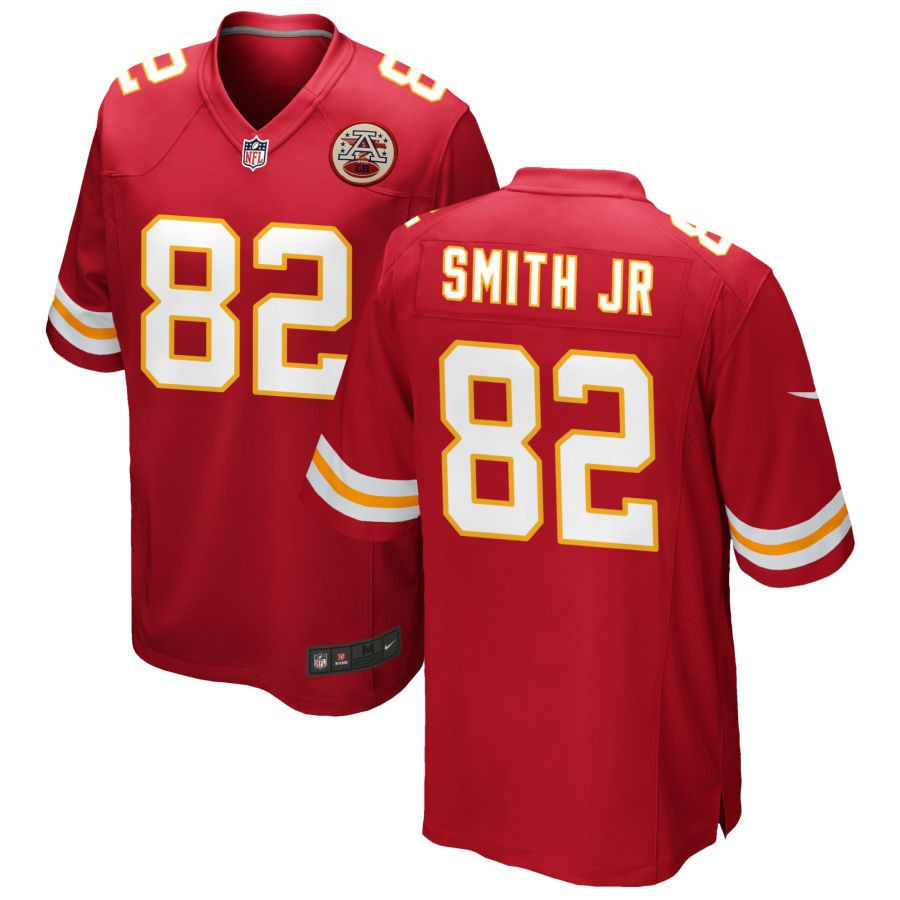 Men's Kansas City Chiefs #82 Irv Smith Red Vapor Untouchable Limited Stitched Jersey
