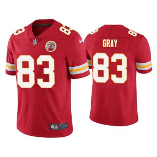 Men's Kansas City Chiefs #83 Noah Gray Red Limited Stitched NFL Jersey Men's Kansas City Chiefs #83 Noah Gray Red Limited Stitched NFL Jersey