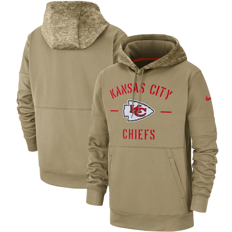 Men's Kansas City Chiefs 2019 Salute To Service Sideline Therma Pullover Hoodie Men's Kansas City Chiefs 2019 Salute To Service Sideline Therma Pullover Hoodie