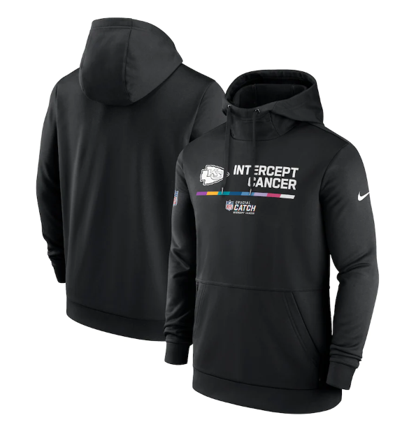 Men's Kansas City Chiefs 2022 Black Crucial Catch Therma Performance Pullover Hoodie Men's Kansas City Chiefs 2022 Black Crucial Catch Therma Performance Pullover Hoodie