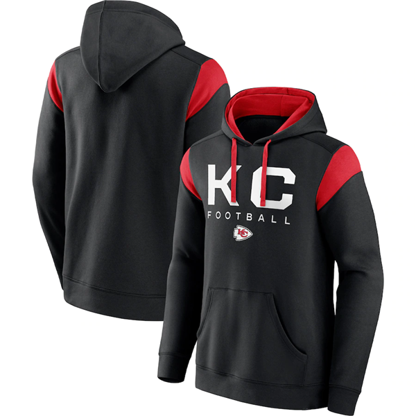 Men's Kansas City Chiefs Black Call The Shot Pullover Hoodie Men's Kansas City Chiefs Black Call The Shot Pullover Hoodie