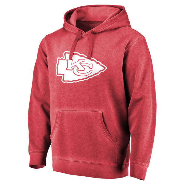 Men's Kansas City Chiefs NFL Pro Line By Fanatics Branded Red White Logo Shadow Washed Pullover Hoodie Men's Kansas City Chiefs NFL Pro Line By Fanatics Branded Red White Logo Shadow Washed Pullover Hoodie