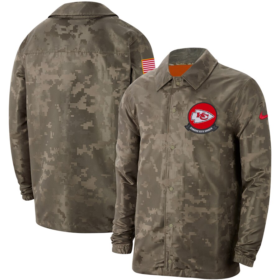 Men's Kansas City Chiefs Nike Camo 2019 Salute To Service Sideline Full Zip Lightweight Jacket Men's Kansas City Chiefs Nike Camo 2019 Salute To Service Sideline Full Zip Lightweight Jacket