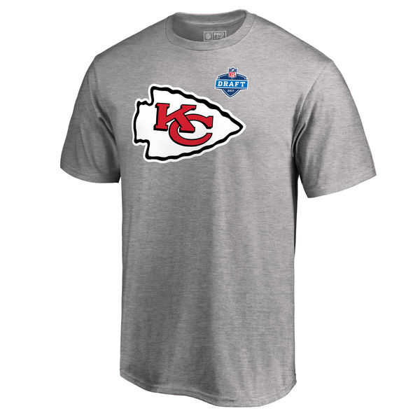 Men's Kansas City Chiefs Pro Line by Fanatics Branded Heather Gray 2017 NFL Draft Athletic Heather T-Shirt Men's Kansas City Chiefs Pro Line by Fanatics Branded Heather Gray 2017 NFL Draft Athletic Heather T-Shirt