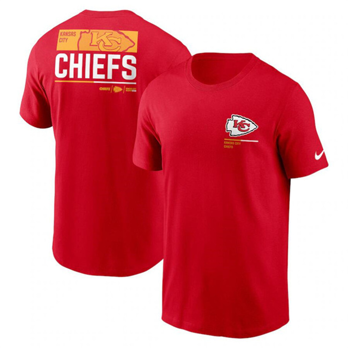 Men's Kansas City Chiefs Red Team Incline T-Shirt Men's Kansas City Chiefs Red Team Incline T-Shirt