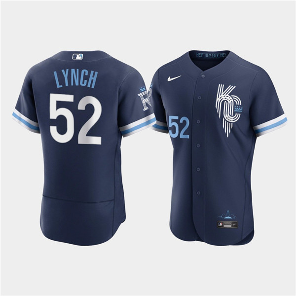 Men's Kansas City Royals #52 Daniel Lynch 2022 Navy City Connect Flex Base Stitched MLB Jersey Men's Kansas City Royals #52 Daniel Lynch 2022 Navy City Connect Flex Base Stitched MLB Jersey