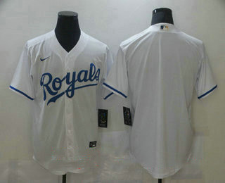 Men's Kansas City Royals Blank White Stitched MLB Cool Base Nike Jersey Men's Kansas City Royals Blank White Stitched MLB Cool Base Nike Jersey
