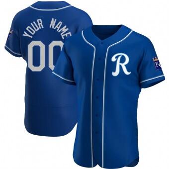 Men's Kansas City Royals Blue Customized Stitched MLB Jersey Men's Kansas City Royals Blue Customized Stitched MLB Jersey